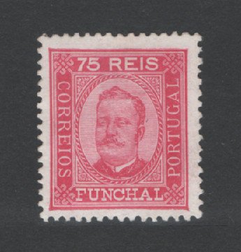 1892 - Afinsa nº 7. D. Carlos I. Selo de 75 reis novo, SEM GOMA. Denteado 12 1/2. Em boas condições.