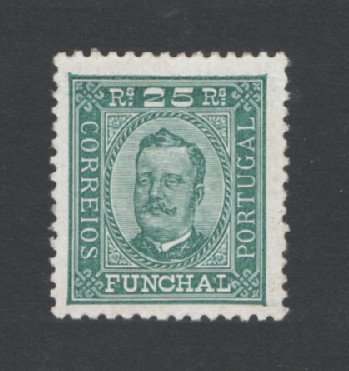 1892 - Afinsa nº 5a. D. Carlos I. Selo de 25 reis novo, SEM GOMA. Denteado 11 1/2. Em boas condições.