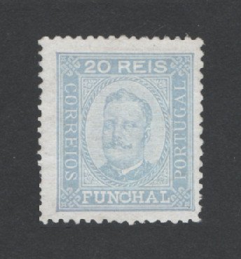 1892 - Afinsa nº 4. D. Carlos I. Selo de 20 reis novo, SEM GOMA. Denteado 12 1/2. Em boas condições.
