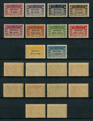1947 - Porteado nº 34/43. Império Colonial Português. Série completa nova SEM CHARNEIRA (**) e com goma original. Em boas condições.