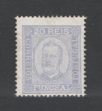 1892 - Afinsa nº 4a. D. Carlos I. Selo de 20 reis novo, SEM GOMA. Denteado 13 1/2. Em boas condições.