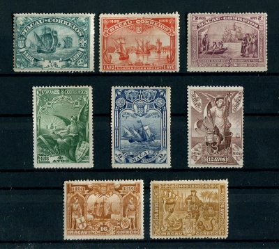 1898 - Afinsa nº  70/77. 4º Cent. do Descobrimento... . Série completa nova, SEM GOMA. Em boas condições.