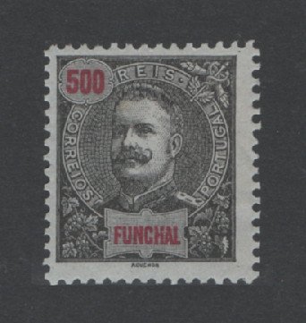 1897 - Afinsa nº 26. D. Carlos I. Selo 500 reis novo, SEM GOMA. Denteado 11 1/2. Em boas condições.