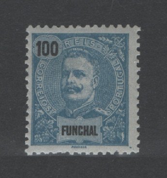 1897 - Afinsa nº 22. D. Carlos I. Selo 100 reis novo SEM CHARNEIRA (**) e com goma original. Em boas condições.