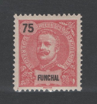 1897 - Afinsa nº 20. D. Carlos I. Selo 75 reis novo SEM CHARNEIRA (**) e com goma original. Em boas condições.