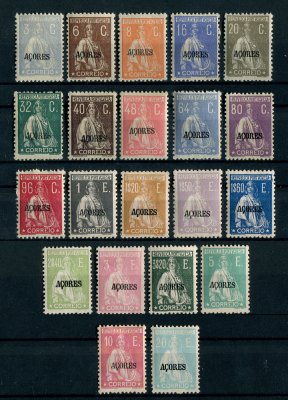 1924 - Afinsa nº 199/219. Ceres. Série completa nova, COM CHARNEIRA (*) e goma original. Em boas condições.