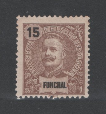 1897 - Afinsa nº 16. D. Carlos I. Selo 15 reis novo, SEM GOMA. Em boas condições.