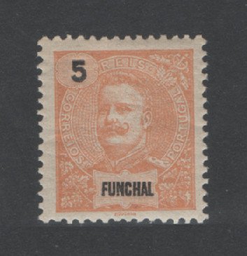 1897 - Afinsa nº 14. D. Carlos I. Selo 5 reis novo SEM CHARNEIRA (**) e com goma original. Em boas condições.