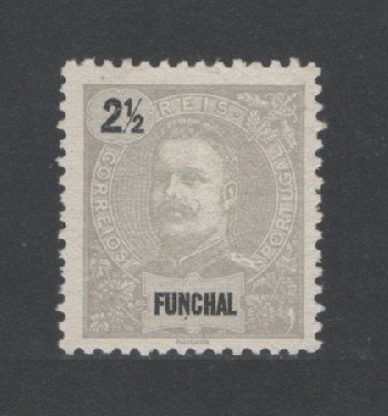 1897 - Afinsa nº 13. D. Carlos I. Selo 2 1/2 reis novo, SEM GOMA. Em boas condições.