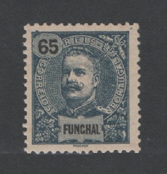 1898 - Afinsa nº 30. D. Carlos I. Selo de 65 reis novo SEM CHARNEIRA (**) e com goma original. Em boas condições.