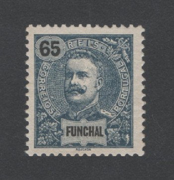 1898 - Afinsa nº 30. D. Carlos I. Selo de 65 reis novo, SEM GOMA. Em boas condições.