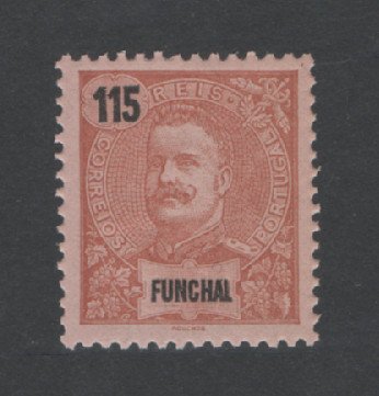 1898 - Afinsa nº 32. D. Carlos I. Selo de 115 reis novo SEM CHARNEIRA (**) e com goma original. Em boas condições.