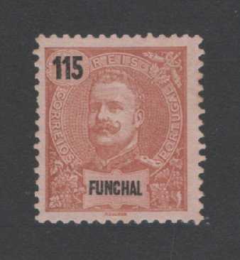1898 - Afinsa nº 32. D. Carlos I. Selo de 115 reis novo, SEM GOMA. Em boas condições.