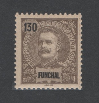 1898 - Afinsa nº 33. D. Carlos I. Selo de 130 reis novo SEM CHARNEIRA (**) e com goma original. Em boas condições.