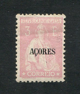 1924 - Afinsa nº 215. Ceres. Selo de 3$00 novo, COM CHARNEIRA (*) e goma original. Pequeno vinco.