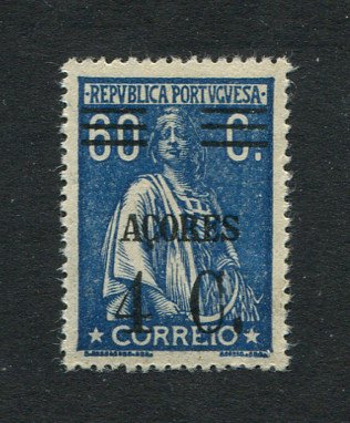 1929 - Afinsa nº 283a. Ceres com sobretaxa. Selo de 4c/60c novo, COM CHARNEIRA (*) e goma original. Denteado 15x14. Em boas condições.