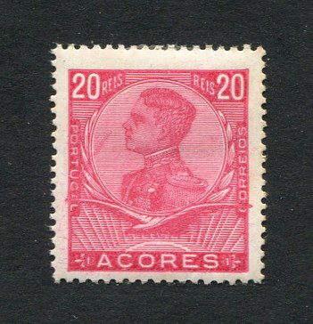 1910 - Afinsa nº 111a. D. Manuel II. Selo de 20 reis novo, COM CHARNEIRA (*) e goma original. PAPEL PORCELANA ESPESSO. Em boas condições.