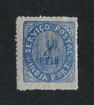 1883 - Afinsa nº 123d. Nativos com sobretaxa. Tipo IIB. Selo de 4 1/2r/40r novo sem goma. Em boas condições.