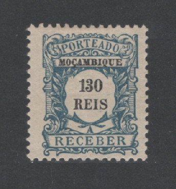 1904 - Porteado. Afinsa nº 8. Emissão regular. Selo de 130r novo, COM CHARNEIRA (*) e goma original. Em boas condições.