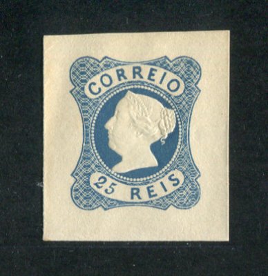 1853 - Afinsa nº 2. Reimpressão de 1953, D. Maria II, 25 reis. Em boas condições.