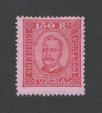 1892 - Afinsa nº10. D. Carlos I.Selo de 100 reis novo, COM CHARNEIRA (*) e goma original. Denteado 12 1/2. Pequeno vinco.