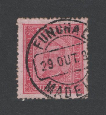 1892 - Afinsa nº10. D. Carlos I. Selo de 150 reis USADO. Pequeno rasgo na margem esquerda.
