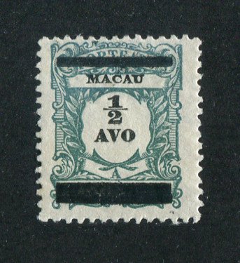 1910 - Afinsa nº 141a. Porteado com sobrecarga. Selo de 1/2a novo sem goma. SOBRECARGA INVERTIDA. Em boas condições.