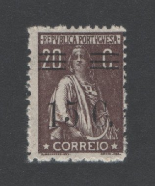 1928 - Afinsa nº 460d. Ceres com sobretaxa 15c/20c. Selo novo SEM CHARNEIRA (**) e com goma original. SOBRECARGA/BARRAS TIPO XI. Em boas condições.