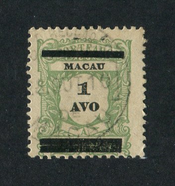 1910 - Afinsa nº 142a. Porteado com sobrecarga. Selo de 1a USADO. SOBRECARGA INVERTIDA. Em boas condições.