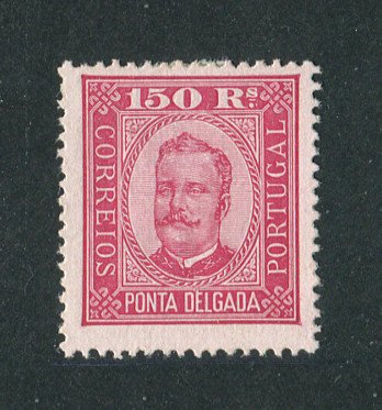 1892 - Afinsa nº10. D. Carlos I. Selo de 150 reis novo, SEM GOMA. Em boas condições.