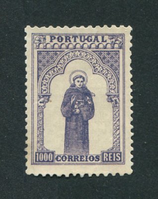 1895 - Afinsa nº 125. 7º Centenário do Nascimento de Sto. António. Selo de 1000 reis NOVO, SEM GOMA. Em boas condições.
