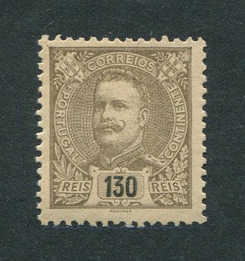 1898 - Afinsa nº 146. D. Carlos I. Novas Cores e Valores. Selo de 130 reis novo, SEM GOMA. Em boas condições.