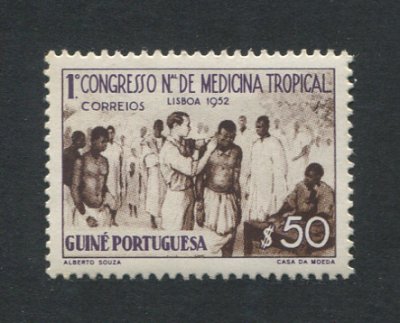 1952 - Afinsa nº 266. Medicina Tropical. Selo de $50 novo, COM CHARNEIRA (*) e goma original. Em boas condições.