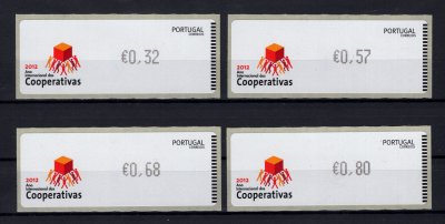 2012 - #60. Ano Internacional das Cooperativas. Série completa CROUZET. Nova. Em boas condições.