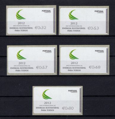 2012 - #61B. Ano Internacional da Energia Sustentável para Todos. Série completa E-POST. Nova. Em boas condições.