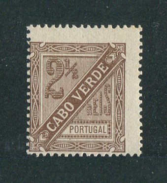 1893 - Afinsa nº 24b. D. Carlos I. Selo de 2 1/2r NOVO SEM GOMA. Denteado 13 1/2. Em boas condições.