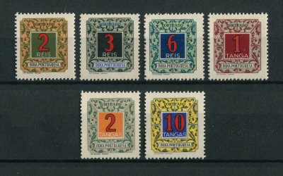 1952 - Porteado nº 47/52. Emissão Regular. Série completa nova SEM CHARNEIRA (**) e com goma original. Em boas condições.