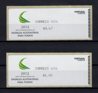2012 - #62a (CORREIO AZUL). Ano Internacional da Energia Sustentável para Todos. Série completa CROUZET. Nova. Em boas condições.