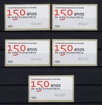 2013 - #65B. 150 Anos do Comité Internacional da Cruz Vermelha. Série completa E-POST. Nova. Em boas condições.