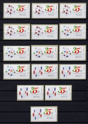 2014 - #68. 35º Aniversário do Serviço Nacional de Saúde. Série completa E-POST. Nova. Em boas condições.