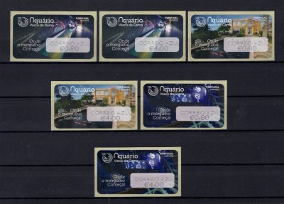 2023 - #85a (CORREIO AZUL). 125 Anos do Aquário Vasco da Gama. Série completa E-POST. Nova. Em boas condições.