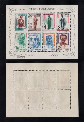 1948 - Bloco nº 1. Tipos Indígenas. Novo SEM CHARNEIRA (**) e com goma original. Em boas condições.