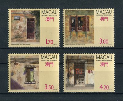 1992 - Afinsa nº 664/667. Portas e Janelas. Série completa nova SEM CHARNEIRA (**) e com goma original. Em boas condições.