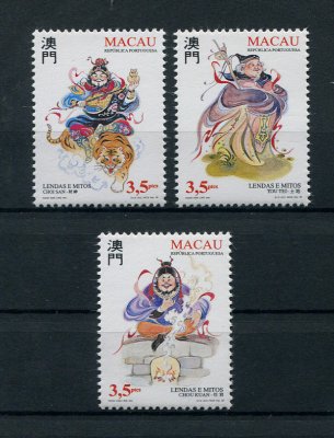1996 - Afinsa nº 830/832. Lendas e Mitos. Série completa nova SEM CHARNEIRA (**) e com goma original. ISOLADOS (ser ser em tira). Em boas condições.