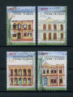 1999 - Afinsa nº1015/1018. Património Classificado. Série completa nova SEM CHARNEIRA (**) e com goma original. ISOLADOS (ser ser em tira). Em boas condições.