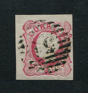 1862/4 - Afinsa nº 16. D. Luís I. Selo de 25 reis usado. Boas margens. Em boas condições. Precursor da Madeira - Carimbo nº 51 - Funchal. EXEMPLAR NORMAL.