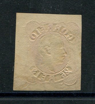 1862/4 - Afinsa nº 16. D. Luís I. Selo de 25 reis usado. Boas margens. Em boas condições. Carimbo nº 56 - Braga. EXEMPLAR NORMAL.