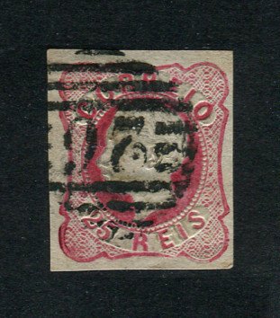 1862/4 - Afinsa nº 16. D. Luís I.Selo de 25 reis usado. Margens pequenas. Em boas condições. Carimbo nº 26 - Leiria. EXEMPLAR DE 2ª ESCOLHA.