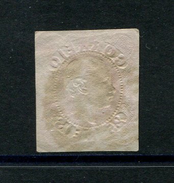 1862/4 - Afinsa nº 16. D. Luís I.Selo de 25 reis usado. Margens pequenas. Em boas condições. Carimbo nº 156 - Tomar. EXEMPLAR DE 2ª ESCOLHA.