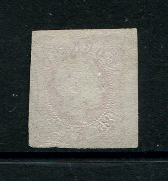 1862/4 - Afinsa nº 16. D. Luís I.Selo de 25 reis usado. Margens pequenas. Em boas condições. Carimbo nº 166 - Évora. EXEMPLAR DE 2ª ESCOLHA.